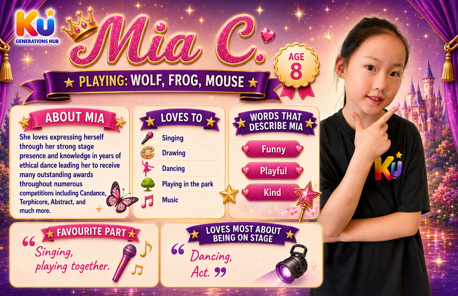 Mia young performer