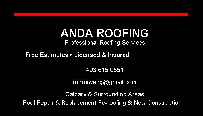 ANDA Roofing sponsor ad