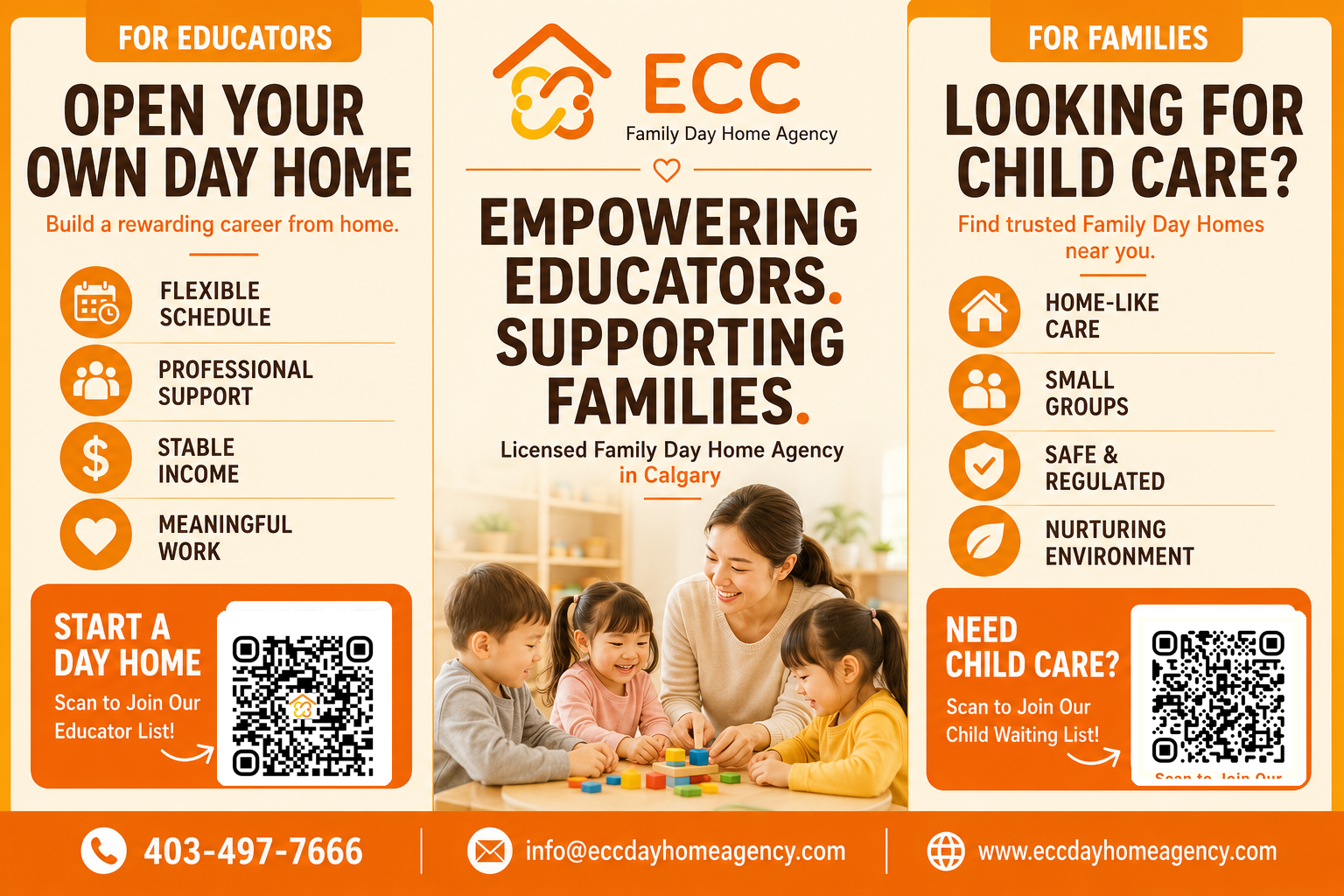 ECC Family Day Home Agency sponsor ad