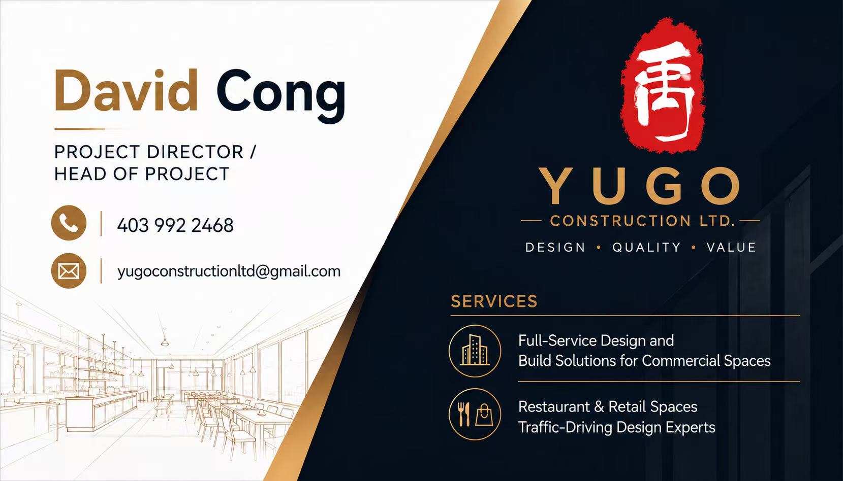 YUGO Construction sponsor ad